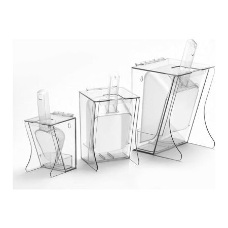 Cal-Mil Cal-Mil - Freestanding Ice Scoop Holder 32 Oz., Polycarbonate, 6"W x 5-1/4"D x 11-1/2"H 355